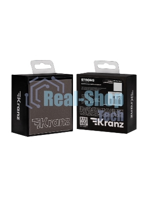 Выключатель Kranz STRONG 1 кл 10А с/у графит