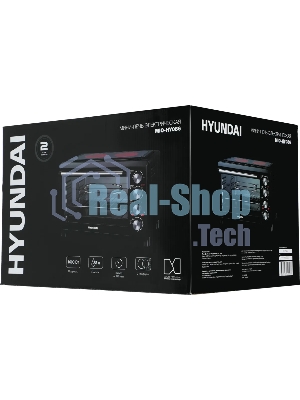 Мини-печь Hyundai MIO-HY086 38 л, 1600 Вт, черный