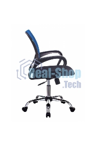 Кресло компьютерное Бюрократ CH-695N/SL/BL/TW-11 спинка сетка синий TW-05, сиденье черный TW-11, крестовина хром