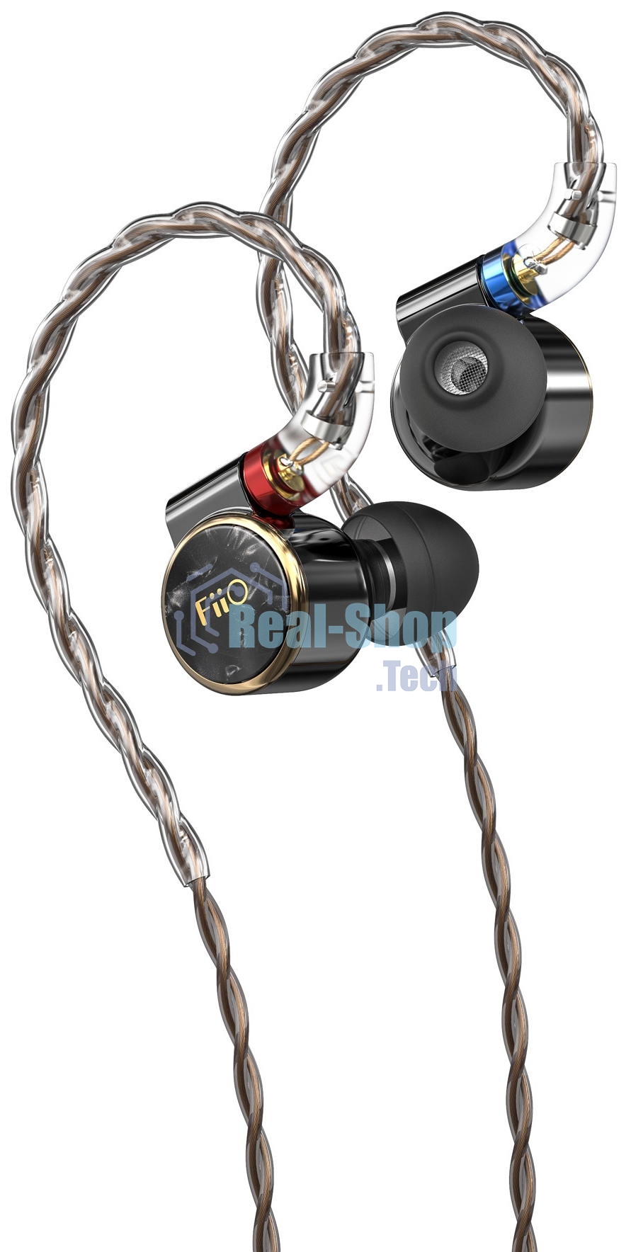 Наушники вкладыши Fiio FD3 1.2м черный/медный проводные в ушной раковине