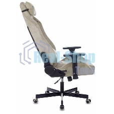 Кресло игровое Бюрократ Knight N1 Fabric бежевый Light-21, с подголов. крестовина металл
