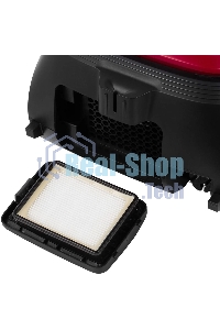 Пылесос Sharp ECKB19RR, красный/черный, 350/1900 Вт, уборка сухая, пылесборник мешок 2.3 л