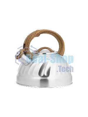 Чайник для плиты LARA LR00-69 (зеркальный) 2.7 л индукционное капсулированное дно, свисток с кноп. Механизмом