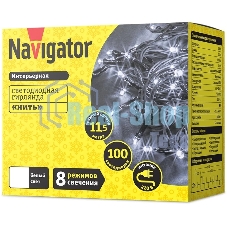 Гирлянда Navigator NGF-S01-100CW-10-11.5m-230-C8-G-IP20