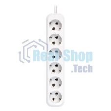 Удлинитель Smartbuy, 6 гнезд 7 метров 16А/3,5 кВт с заземлением ПВС 3х1,0 (SBE-16-6-07-Z)
