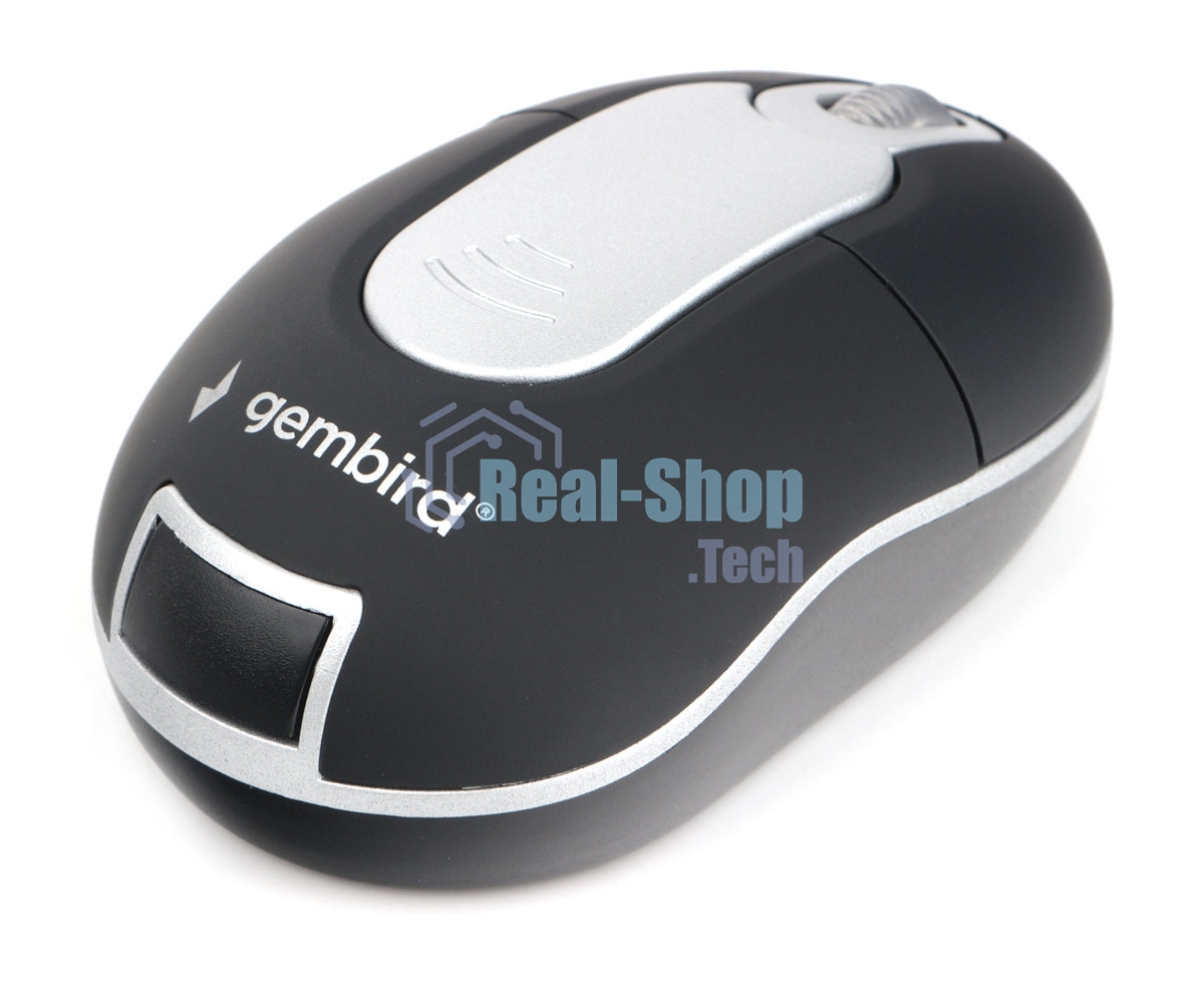 Мышь беспроводная Gembird MUSW-600 черный, 1200 dpi, радиоканал, USB, кнопки - 3