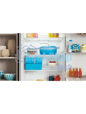 Холодильник Indesit ITS 4180 G серебристый двухкамерный 220/78л морозилка снизу, No Frost