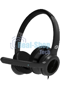 Гарнитура проводная с микрофоном Оклик HS-L800 черный накладные оголовье (1978719)