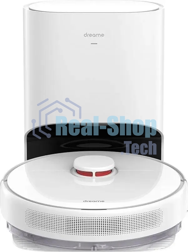 Робот-пылесос DreameBot Robot Vacuum and Mop D9 Plus белый, 3200 мА*ч Li-Ion, уборка влажная/сухая, пылесборник контейнер 0.4 л