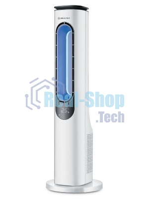 Вентилятор BRAYER BR4950, LED дисп, ионизация, пульт, таймер, сенс панель, подсветка, 50Вт