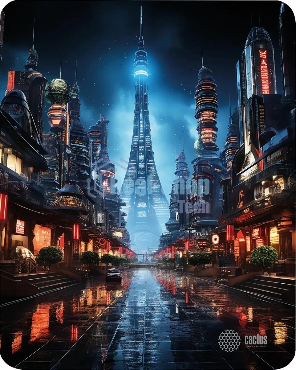 Коврик для мыши Cactus City 300x250x3мм (CS-MPC-D05M)