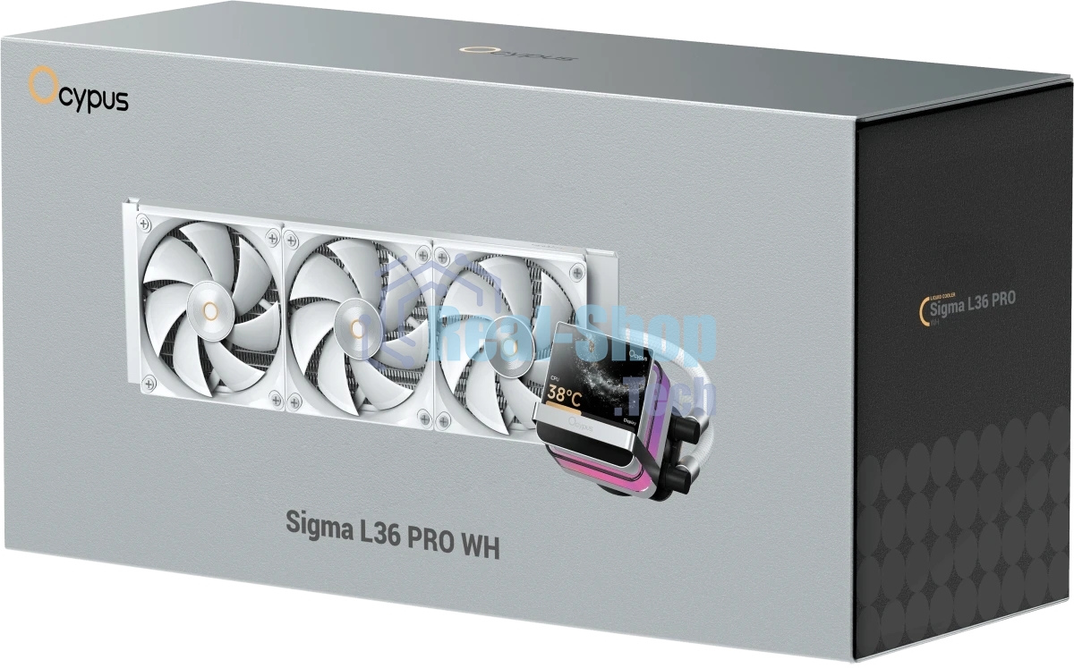 Система жидкостного охлаждения Ocypus Sigma L36 PRO WH IPS Display/ white/ 310W/ All Intel/ AMD AM* / Screws