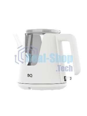 Электрочайник BQ KT0046DW белый, 1 л, 2200 Вт, скрытый нагревательный элемент