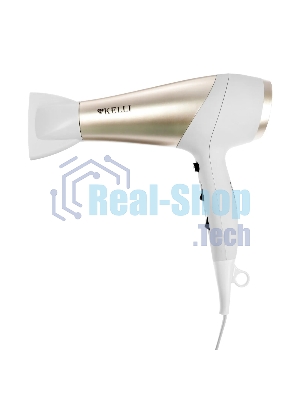 Фен Kelli KL-1125 белый/золотистый, 2400 Вт
