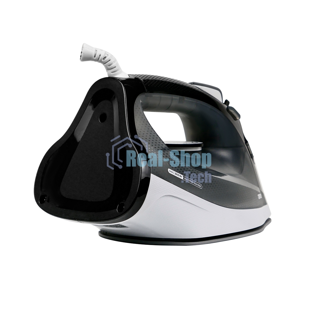 Утюг Centek CT-2307 черный/белый, 2800 Вт, 60 г/мин, 190 г/мин, 300 мл
