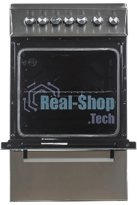 Плита электрическая Beko FSS57100GX серебристый, конфорок 4 шт, духовка 60 л, 50 см x 85 см x 60 см