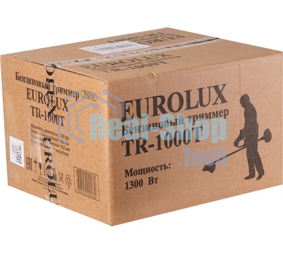 Бензиновый триммер Eurolux TR-1000T 70/2/15 2-х такт,1 кВт, ширина 255мм, бак 700мл, 7 кг