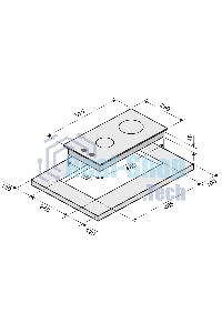 Газовая варочная панель Krona HAGEL 30 WH независимая, белый