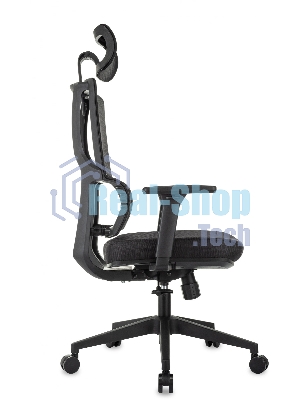 Кресло Бюрократ MC-711N-H черный, сетка, подголовник