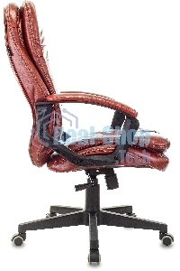 Кресло руководителя Бюрократ T-9950LT коричневый Boroko-37, искусственная кожа, крестовина пластик