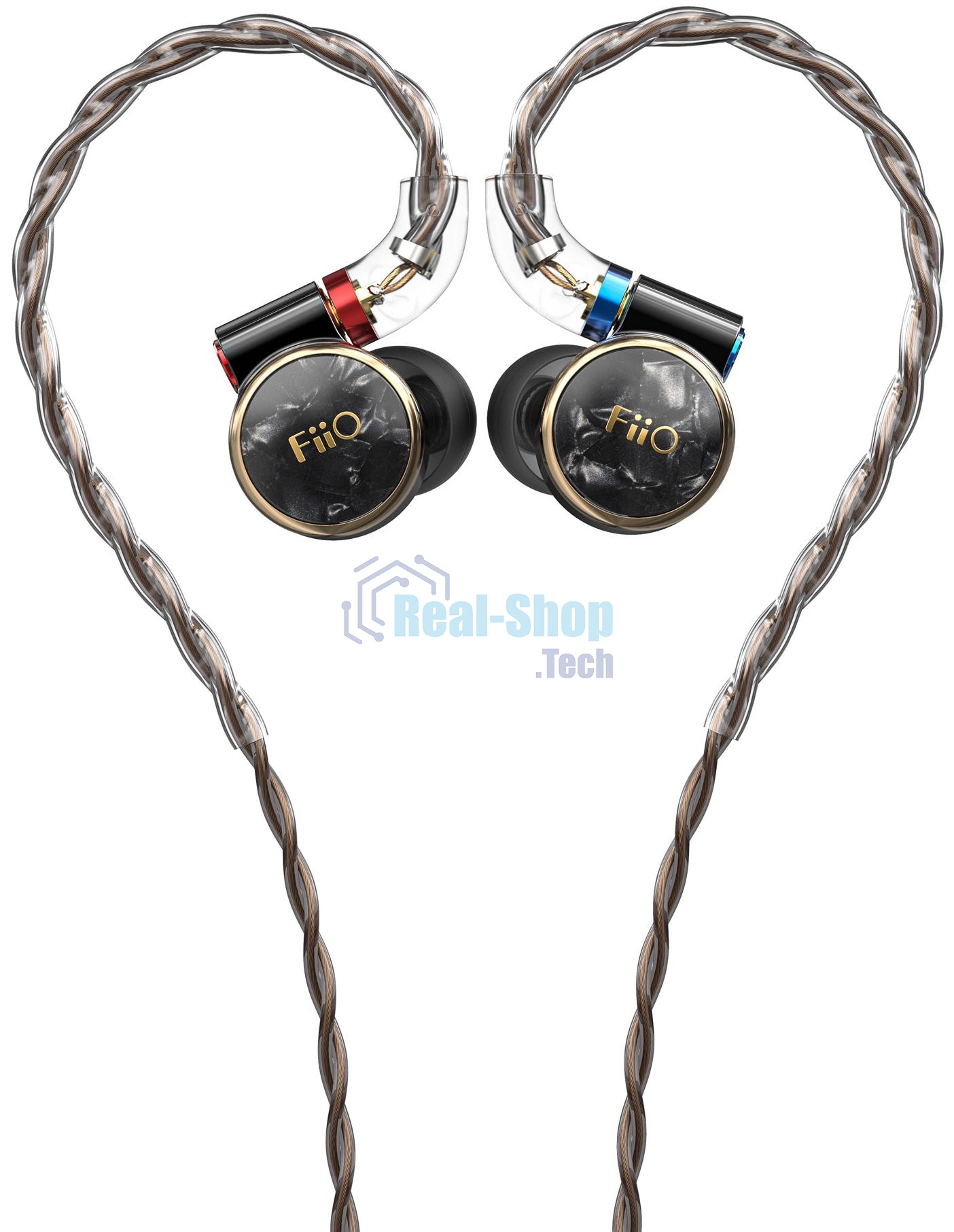 Наушники вкладыши Fiio FD3 1.2м черный/медный проводные в ушной раковине