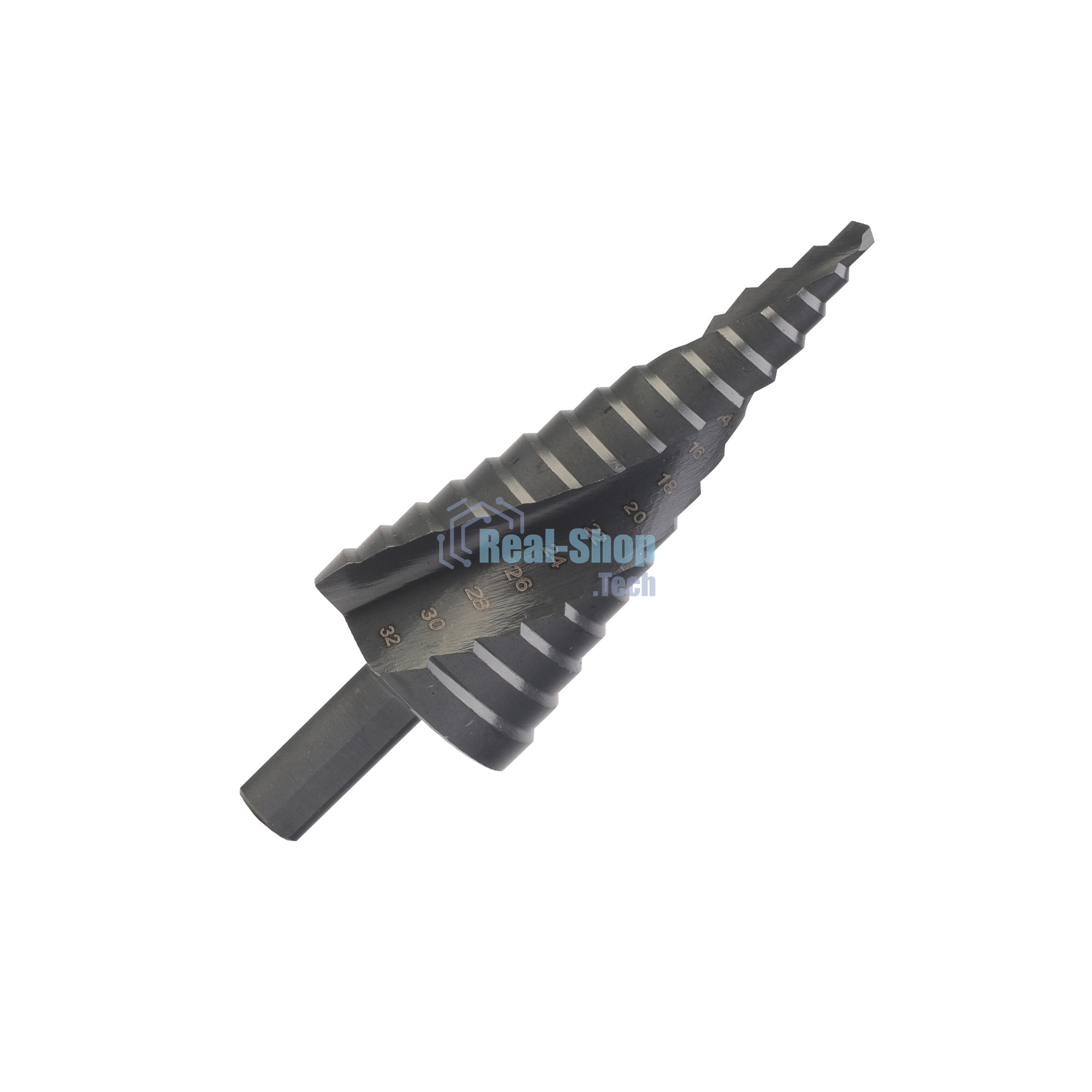 Сверло PATRIOT EXPERT по металлу ступенчатое 4-32 мм, Р6М5, упаковка блистер