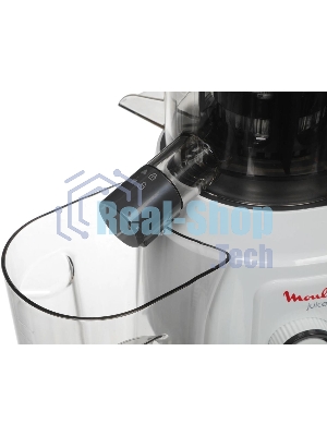 Соковыжималка Moulinex ZU150110 белый/черный, шнековая вертикальная, 150 Вт, 800 мл, электронное, реверс