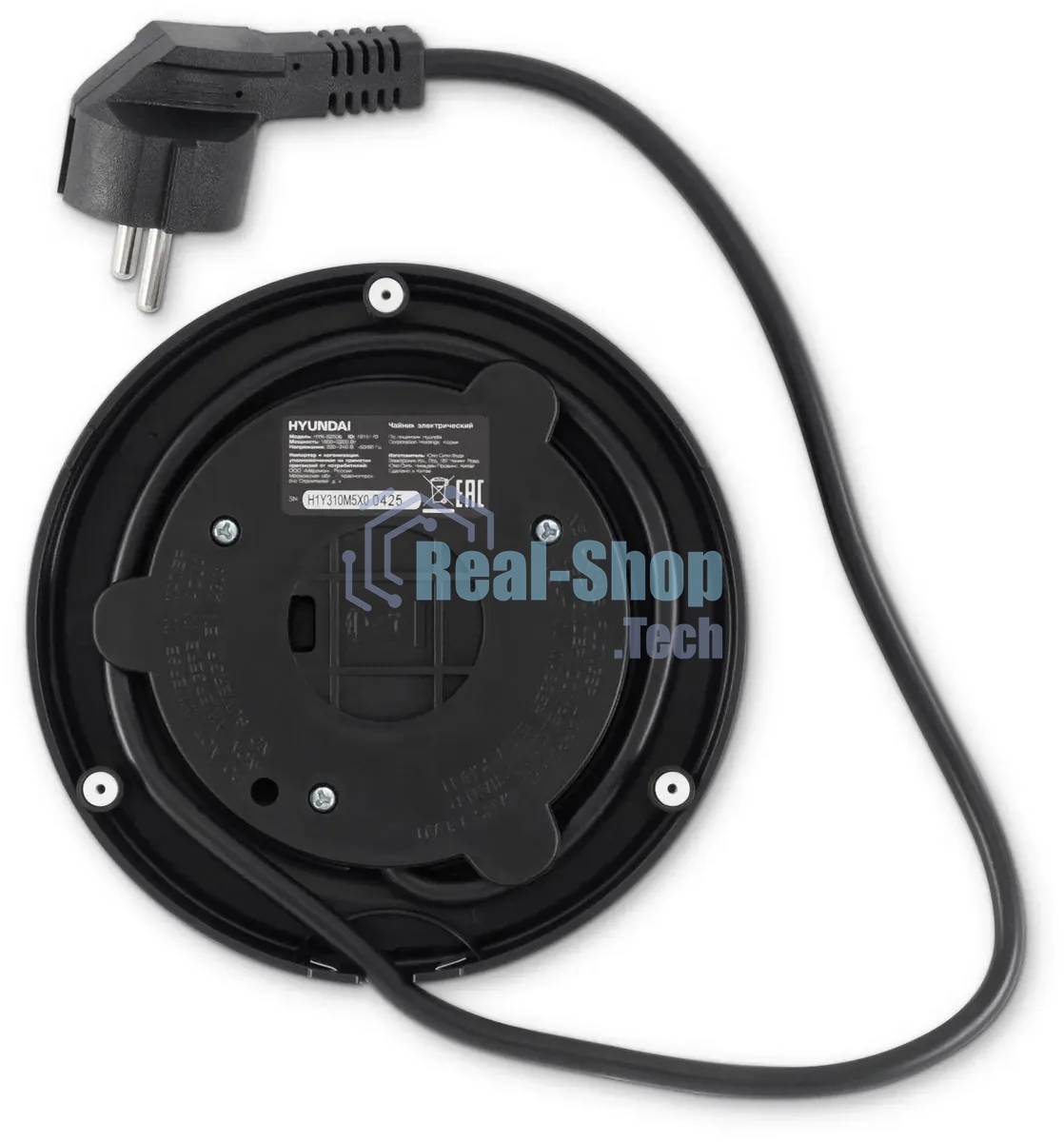 Чайник электрический Hyundai HYK-S2506 1.7л. 2200Вт серебристый (корпус: металл)