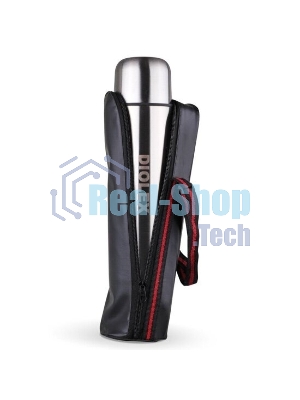 Термос Diolex DX-1000-B 1000 мл, с узкимгорлом, в чехле, нержавеющая сталь
