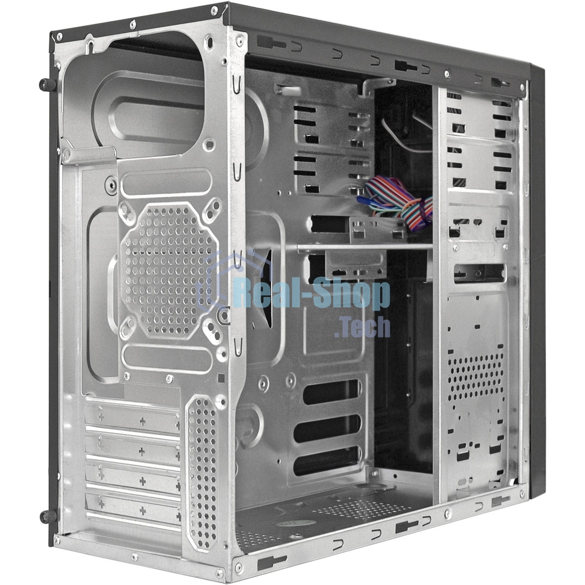 Компьютерный корпус Minitower ExeGate MA-372UX Black, mATX без БП 2*USB+2*USB3.0, Audio