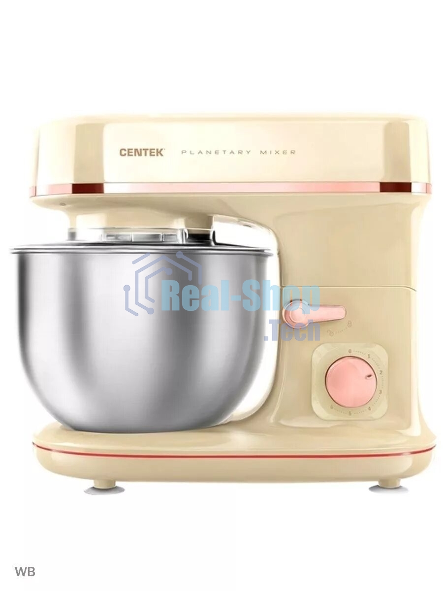 Миксер планетарный Centek CT-1139 бежевый