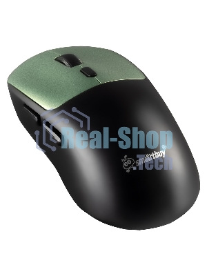Мышь игровая беспроводная Dual BT+USB с зарядкой Smartbuy X7 черно-зеленая (SBM777DGG) /40.  