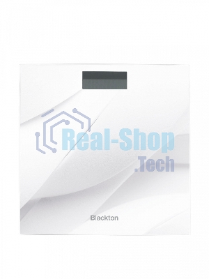 Весы напольные Blackton Bt BS301 White-lines, электронное управление, LCD дисплей, диапазон измерений 3–180 кг, 4 высокочувствительных датчика, выбор единиц измерения: килограммы, фунты, шаг измерения 100 г, максимальный вес 180 кг, индикация перегрузки, индикатор замены батарейки, автоматическое включение и отключение, автообнуление, платформа из закаленного стекла, нескользящие ножки, источник питания 2 x AAA, номинальное напряжение 3 В