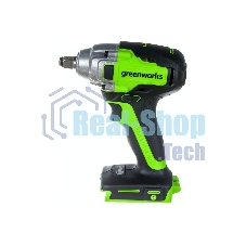 Гайковерт ударный аккумуляторный GreenWorks GD24IW400 24В, без АКБ и ЗУ (3802907)
