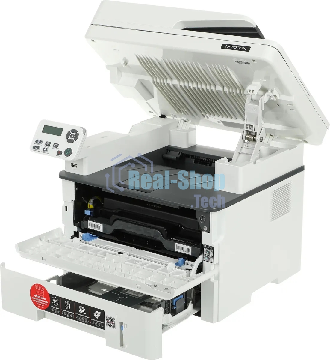 МФУ лазерное Pantum M7100DN, A4, ч/б, печ. до 33 стр/мин., скан. до 24 стр/мин., 1200x1200dpi, USB, RJ-45