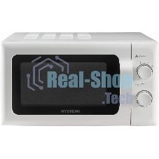 Микроволновая печь Hyundai HYM-M2051 белый, 20 л, 700 Вт, переключатели - поворотный механизм