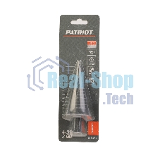 Сверло PATRIOT EXPERT по металлу ступенчатое 4-32 мм, Р6М5, упаковка блистер