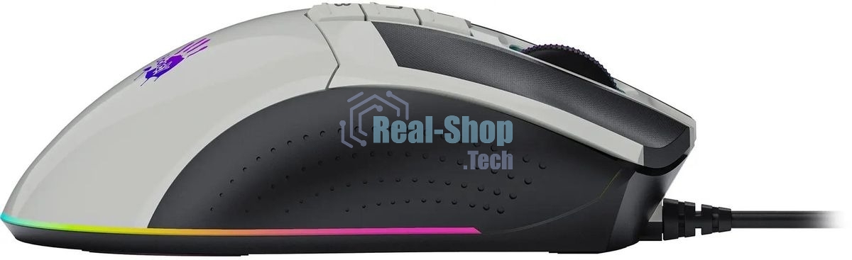 Мышь проводная A4Tech Bloody W90 Max белый/черный, 10000 dpi, USB, кнопки - 10