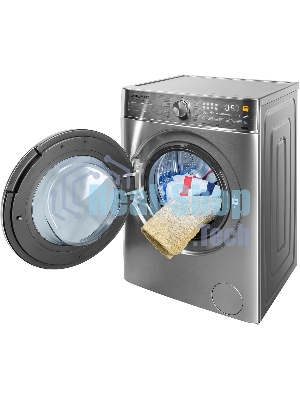 Стирально-сушильная машина Maunfeld MFWD14106S04 серебристый, загрузка фронтальная 10 кг, 1400 об/мин., класс: В
