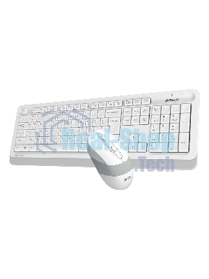 Комплект клавиатура+мышь A4Tech FStyler FG1010S беспроводной, USB, 2000 DPI, белый/серый