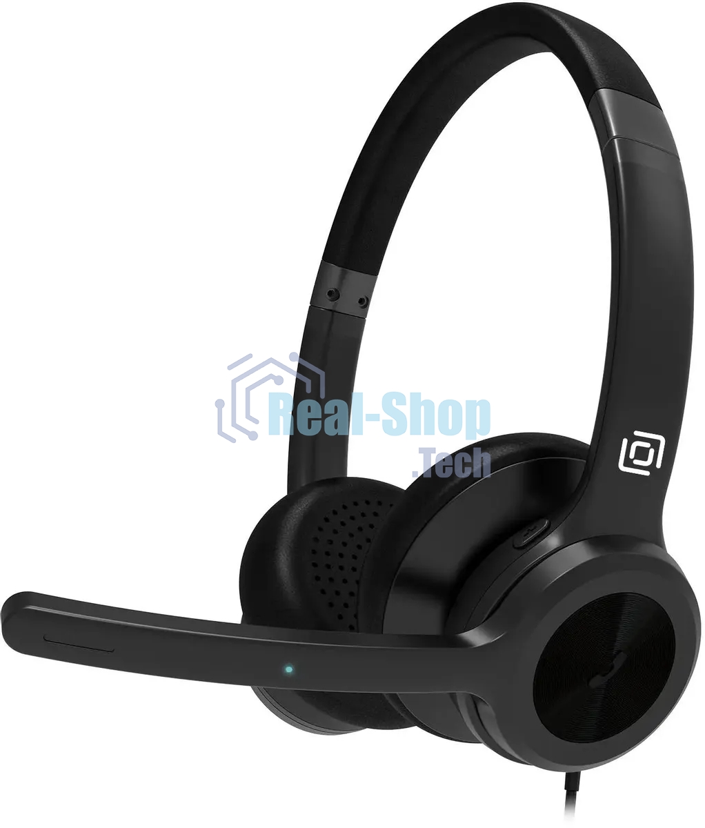 Гарнитура проводная с микрофоном Оклик HS-L800 черный накладные оголовье (1978719)