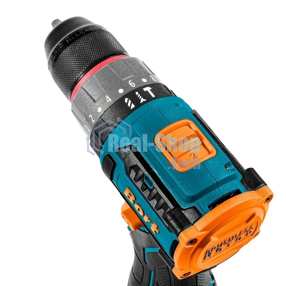 Дрель-шуруповерт Bort BAB-16U, Аккумуляторная, 16.8В, 2 АКБ, Кейс