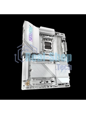 Материнская плата Gigabyte X870E AORUS PRO ICE, AM5, AMD X870E, 4xDDR5, 4xSATA, 4xM.2, 1xPCI-E 5.0 x16, 1xPCI-E 4.0 x4, 1xPCI-E 3.0 x4, 1xHDMI, 2xUSB-C, 1x 2.5Gb LAN, 2xUSB-A 3.2 Gen 2, 3xUSB-A 3.2 Gen 1, 2xUSB-A 2.0, 2x3.5 мм, TOSLINK, 7.1, 2xUSB4, 4xUSB-A 3.2 Gen 1, ATX