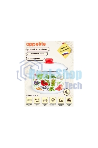 Кастрюля Appetite 1RD201M Veggies эмалированная сталь, цилиндрическая 4 л