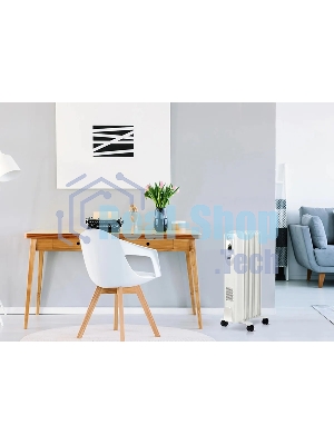 Обогреватель масляный Ballu Comfort BOH/CM-07WDN (7 секций) белый, 1500 Вт, 20 м2, термостат