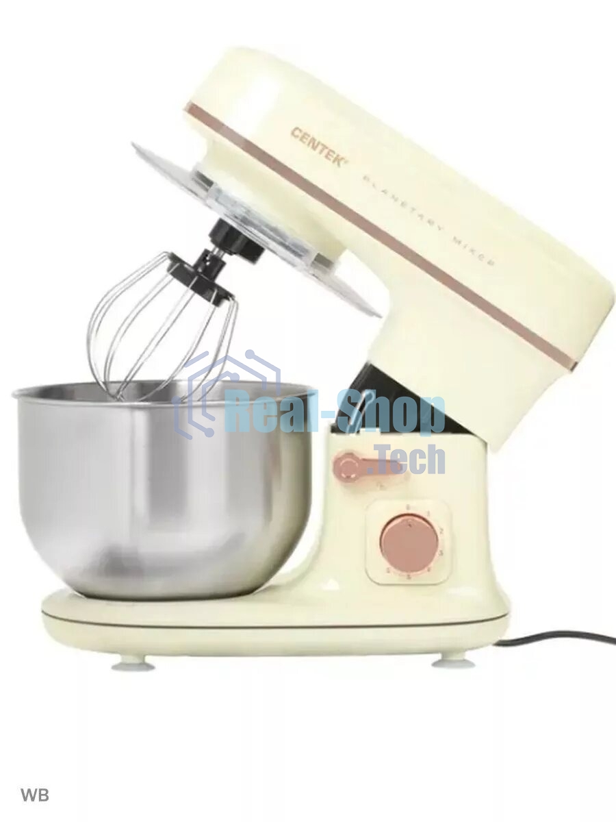 Миксер планетарный Centek CT-1139 бежевый