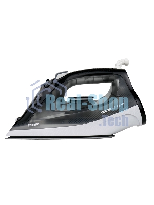 Утюг Centek CT-2307 черный/белый, 2800 Вт, 60 г/мин, 190 г/мин, 300 мл