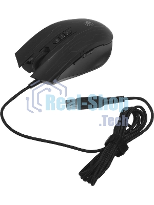 Мышь проводная A4Tech Bloody Q82 черный, 3200 dpi, USB, кнопки - 8
