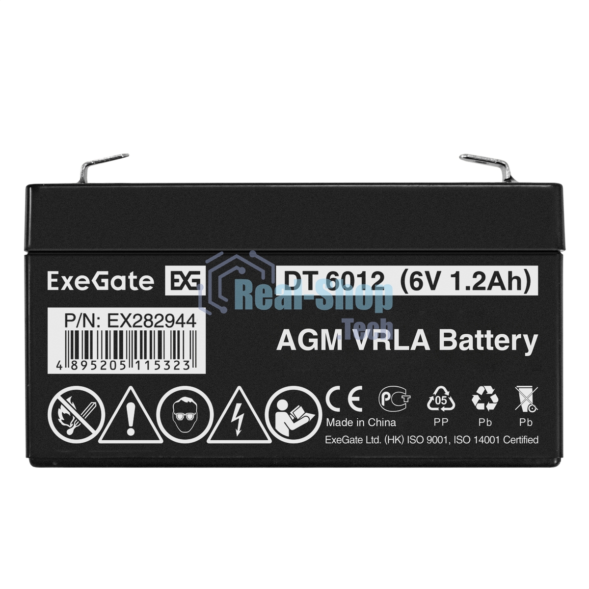 Батарея для ИБП ExeGate DT 6012 (6V 1.2Ah), клеммы F1