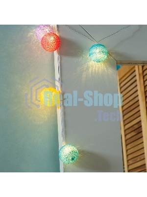 Тайские фонарики Neon-night Фейерверк 5 м, 25 LED, прозрачный ПВХ, теплый белый, питание USB